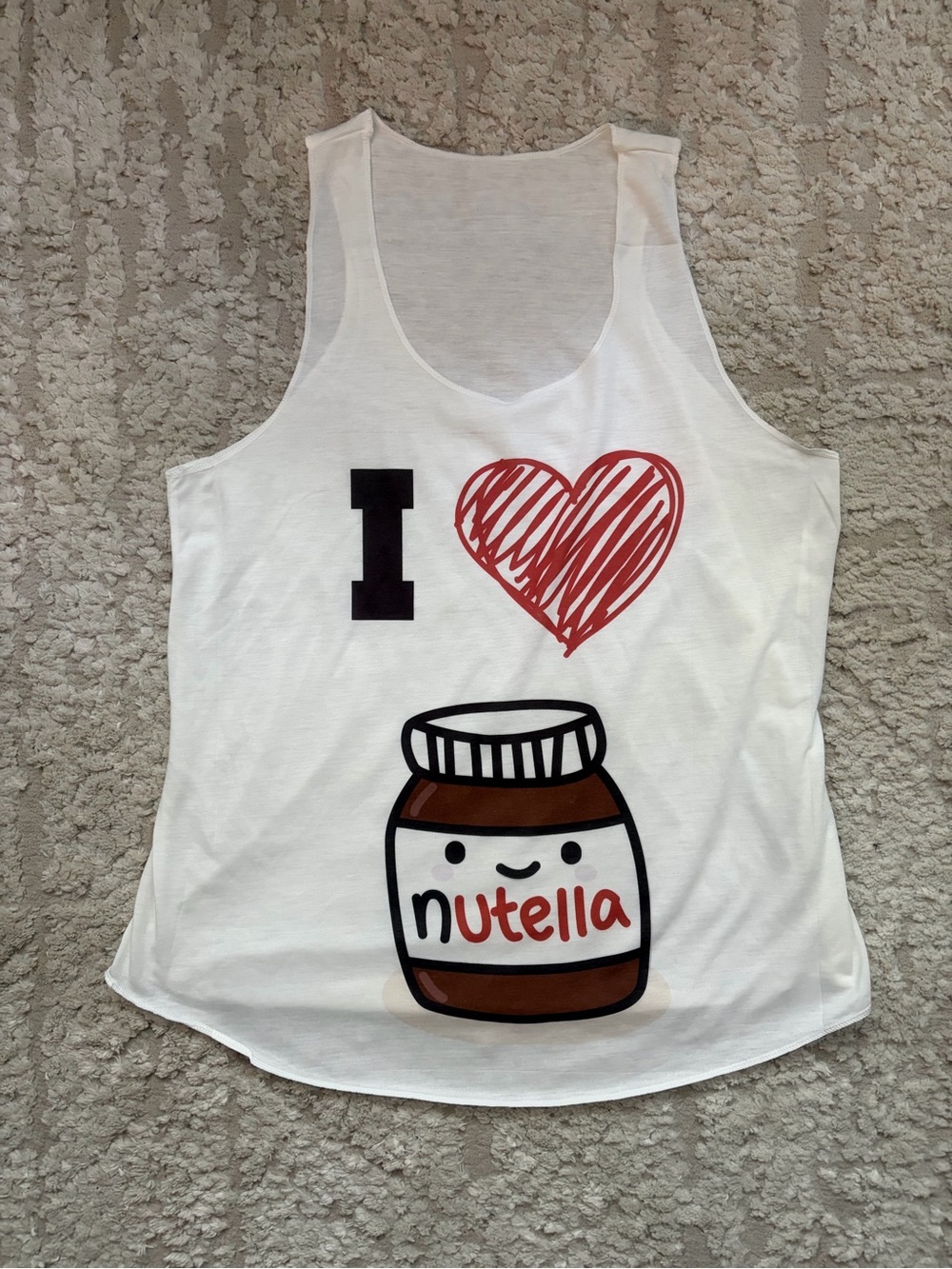 I Heart Nutella White Woman’s Tank Top